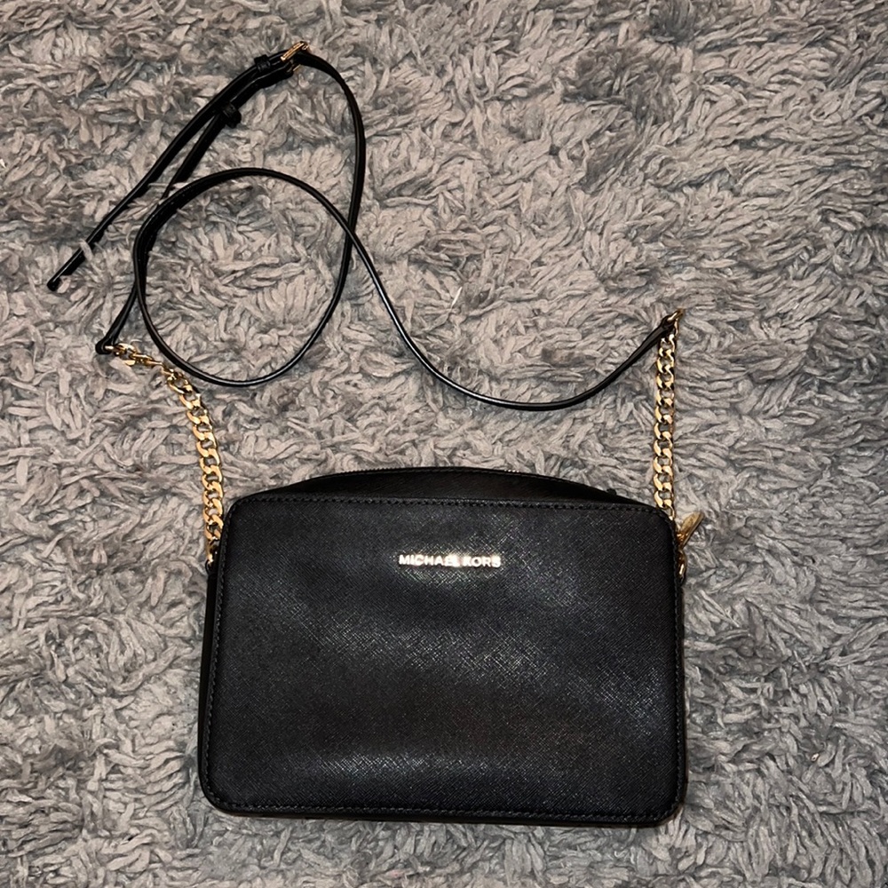 Michael Kors Jet Set Large Saffiano Leather Crossbody Bag